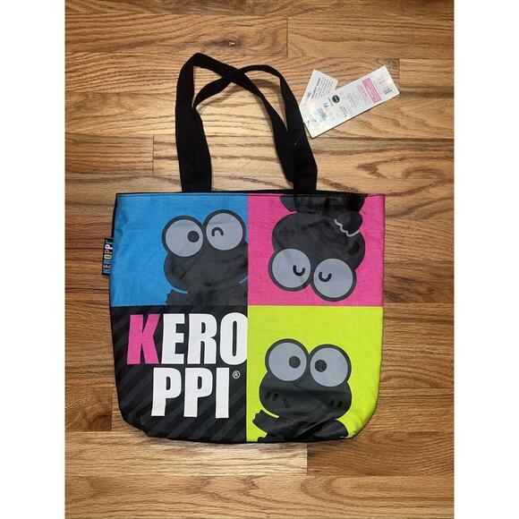 Official Sanrio Keroppi Y2K Pop Art Tote Bag 2009 13” X 14” Collectible - Picture 1 of 6
